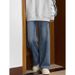 Retro Blue High-waisted Loose Wide-leg Jeans For Women In Large Size Summer, Guangzhou Xintang Casual Slimming Straight-leg Jeans_ecoleips.com