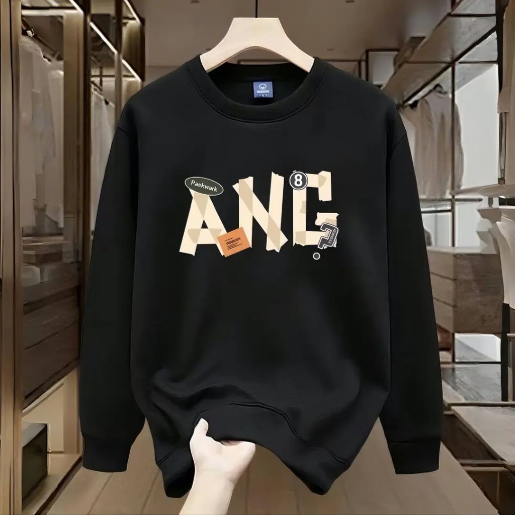 FW25 Matching Couple Cotton Crew Neck Sweatshirt - His & Hers_ecoleips.com