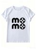 Women's Classic Fitted Top, Black & White Minimalist Short Sleeve T-Shirt_ecoleips.com
