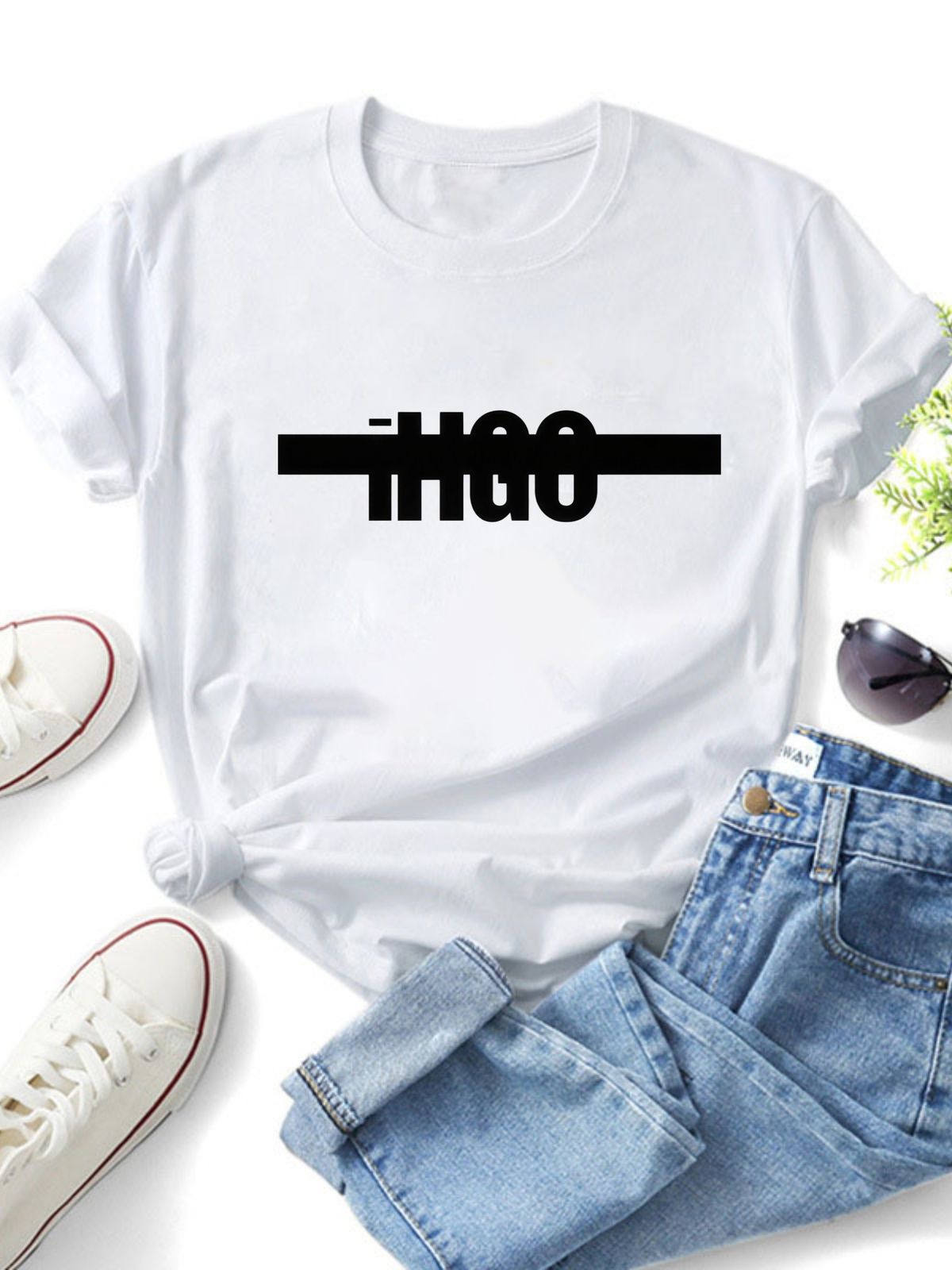 Women’s Fitted Cotton T-Shirt, Solid Color Short Sleeve Basic Tee, Lightweight Comfortable Everyday Summer Wear_ecoleips.com