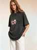 Women's Retro Graphic T-shirt, Featuring A Retro Bear Pattern And Cassette Tape Design, Stylish And Versatile Short-sleeved._ecoleips.com