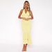 French-style Summer High-end Halter-neck Bodycon Fishtail With Mesh Inserts, Elegant And Classy Formal Dress_ecoleips.com