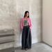 2025s Love And Nancy Thirteen Lines 2025 Summer Korean Style Versatile Design Sense Waist Bag Slimming Balloon Casual Pants_ecoleips.com