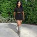 Women's Cargo Style Short Sleeve Top + Mini Skirt Set – Trendy Utility Two-Piece Outfit For Spring/Summer (Black/White/Red, S-Xxl)_ecoleips.com