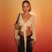 Street-style Design, Irregular Deep V-neck Tie-up Long-sleeve Blouse, Stylish And Versatile Casual Cropped Cardigan Top_ecoleips.com