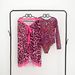 Women's Long-Sleeve One-Piece Swimsuit With Skirt – Floral Print Sunbathing Swimwear, Polyester Blend, Built-in Underwire Support_ecoleips.com