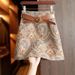 Vintage-Inspired High Waist A-Line Skirt – Elegant Brown Bodycon Pencil Skirt For Women_ecoleips.com