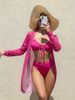 Women's Bikini Set With Cover-Up & Bow Detail - Stylish Triangle Top & High-Waisted Bottom For Beach & Pool_ecoleips.com