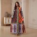 SW2617 Women's Long Robe Dress European American Style Printed Cross Border E-commerce Muslim Fashion_ecoleips.com
