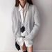 Luxury Faux Mink V-Neck Cardigan – Oversized Knit Sweater Coat For Women (Camel/Grey/Pink/White)_ecoleips.com