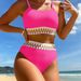 Women's Clothing New Swimsuit Sexy Bikini Fashion Women's Split Swimsuit Webbing Swimsuit Tights_ecoleips.com