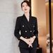 Women's Double Breasted High-End Elegant Casual Suit Stylish Spring Autumn Wear_ecoleips.com