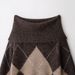Off-Shoulder Diamond Knit Sweater – Trendy One-Shoulder Pullover For Women (As Pictured, S/M/L)_ecoleips.com