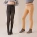 Women's Clothing Kids' Thermal Tights With Sheer Effect – Fleece-Lined & Ultra-Stretch (3 Colors, 6 Sizes) – High-Waisted & Non-Slip For Girls_ecoleips.com