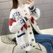 "Stylish Color Block Knit Cardigan – Lightweight V-Neck Shawl Top, Loose Fit For Spring & Autumn"_ecoleips.com