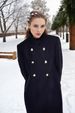 Elegant Long Wool Coat For Women - Slim Fit Double Breasted Trench Coat With Lapel Collar, Pure Color Winter Overcoat_ecoleips.com