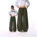 Trendy High-Waisted Drawstring Wide-Leg Pants – Polyester & Spandex Lounge Pants With Flowy Drape (Stretchy & Breathable)_ecoleips.com