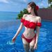 Verve 2025 New Trendy Sexy Style Red Bikini Two-Piece Swimsuit For Women Pure Desire Swimwear_ecoleips.com