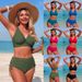 Women's Bikini Set Two-Piece Swimsuit Customizable Color Change Option Regular Size Sexy Vacation Wear_ecoleips.com