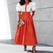 Women's Summer Fashion Casual Skirt Set American Style Professional Top And Long Skirt Two Piece Outfit_ecoleips.com