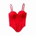 Women's Corset Bustier Top - Soft Underwire Support & Asymmetric Hem | Slim-Fit Short Strap Bralette For Layering & Clubbing_ecoleips.com