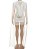 Weird Puss Sexy See Through Dress Women Patchwork Swing Collar Sleeveless Skinny Coquette Midnight Party Clubwear Mini Bodycon_ecoleips.com