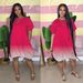2024 European And American Cross-border New Product, Oversized Women's Clothing, New Casual Gradient Dress_ecoleips.com