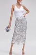 Sequin & Fringe Mermaid Pencil Skirt – High-Slit Evening Skirt For Women (Black/Silver, S-XL)_ecoleips.com