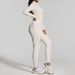 Women's Clothing One Piece Yoga Suit Sports Jumpsuit Long Sleeved Zipper Sexy Slim Backless Jumpsuit Yoga Pants_ecoleips.com