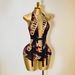 Women's Sexy Fit Jumpsuit Deep V Neck Halter Neck Letter Print Summer New_ecoleips.com