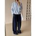 Suitable For All Seasons CLEAN SPACE Versatile Breathable Casual For Women 2025 Thirteen Lines New Korean Style High Waist Loose Pants 55179_ecoleips.com