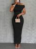 2025 Independent Station New Cross-Border Cute Fashion Water Ripple Asymmetrical Dress In Stock_ecoleips.com