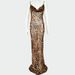 Verve Spring And Summer Women's Fashion Hot-Selling New Long With Spaghetti Straps, Backl Slim Fit Leopard Print Evening_ecoleips.com