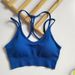 New European And American Seamless Knitted Sports Bra With Ribbed Back, Yoga Underwear, Breathable Running Fitness Tank_ecoleips.com