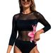 Women's Clothing Women's Retro Mesh One Piece Swimsuit High End Racing Beach Dress Set For Formal & Casual For Women_ecoleips.com