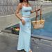 Y2K Knitted Halter Top & Beaded Skirt Set - Retro 2000s Two-Piece Outfit For Women, Summer Festival & Party Wear_ecoleips.com