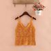 Elegant Hollowed-Out Multi-Color Beach Crochet Lace Camisole, Vacation Style Ethnic Top, Summer Outerwear Tank Top_ecoleips.com
