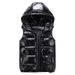 Women's fashion thickened hooded slim waistcoat cotton couple vest_ecoleips.com