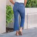 New Cross-border European And American Fashion High-waisted Slim-fit Jeans With Side Slits For Women_ecoleips.com