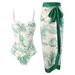 Women's Clothing New One Piece Swimsuit For Women, Tight Fitting, Slimming, Retro Strapped Sunscreen Long Skirt, Two Piece Hot Spring Swimsuit_ecoleips.com