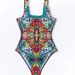 2023 New European And American Women's Halter Neck Tie Sexy Push-Up One-Piece Swimsuit_ecoleips.com