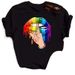 Cross-border Supply Women's Fashion Base Shirt With Colorful Lips, Short-sleeved, Loose, Plus-size T-shirt For Women_ecoleips.com