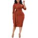 C8516 New Fashion Women's With Pleats Straps, Solid Color, Bodycon, Professional OL Style, Plus Size, European And_ecoleips.com