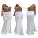 Women's Clothing sexy fashion see-through hot diamond high slit dress_ecoleips.com