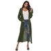 Elegant Mohair Blend Long Cardigan For Women - V-Neck Open Front, Side Slits & Large Pockets, Oversized A-Line Coat In Multiple Colors_ecoleips.com