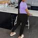 Women's Fashion T-Shirt And Long Pants Set American Style Clothing Short Sleeve Outfit For Ladies_ecoleips.com