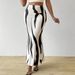Aria Basics Aria Basics 2025 Cross-border European American French-style Zebra Print High-waisted Fishtail Skirt, Slimming And Height-enhancing,_ecoleips.com