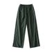 Women's Clothing High Waist Striped Straight Sports Quick Drying Pants Women Autumn Loose Slim Drawstring Wide Leg Casual Pants_ecoleips.com