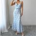 AD337 Fashionable 2025 Summer Sexy Style Private Wear Socialite Women's Dress With Spaghetti Straps, V-Neck, And Bodycon_ecoleips.com