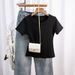 Women's Ribbed Short Sleeve T-Shirt round Neck Comfortable Base Layer Top Versatile New Spring/Summer Autumn Style_ecoleips.com